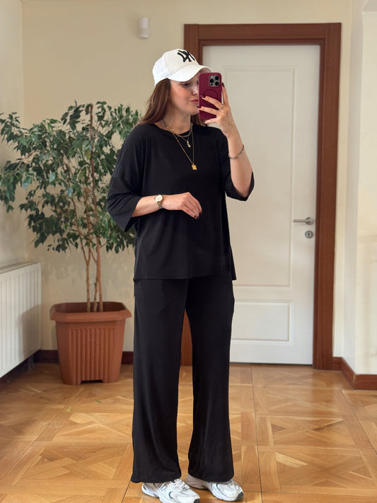 Lazer kesim oys takım SİYAH