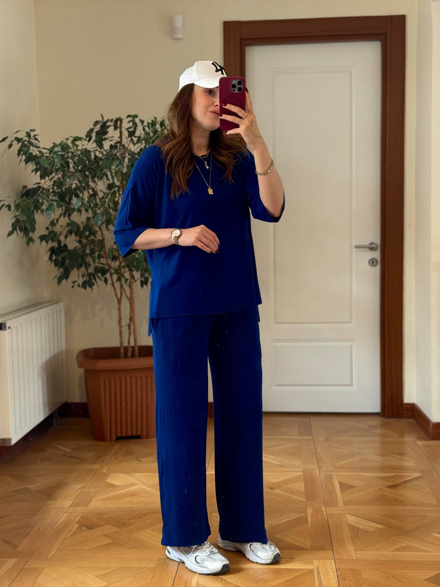 Lazer kesim oys takım SAKS MAVİ