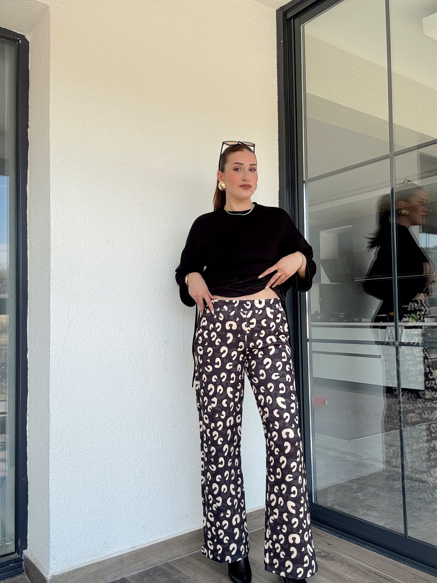 Digital Baskı Palazzo Pantolon - MİX