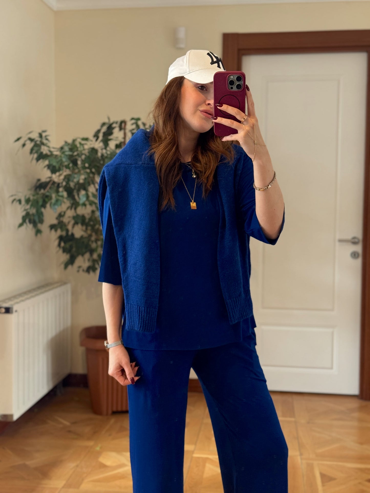 Lazer kesim oys takım SAKS MAVİ