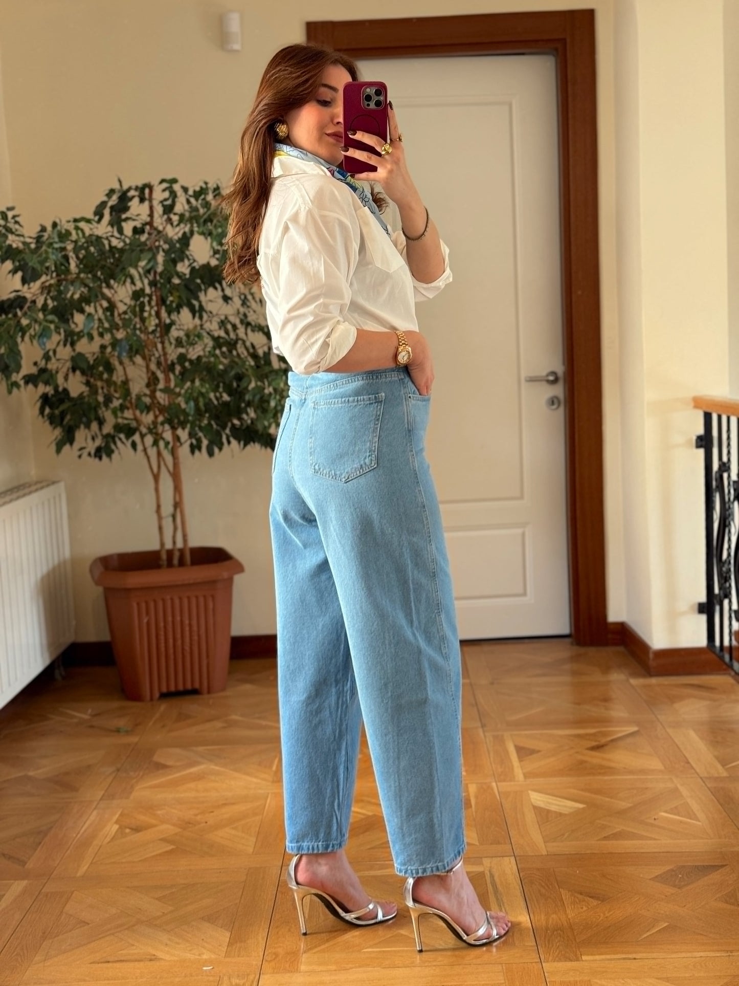 TOKYO KOT PANTOLON-buz MAVİ