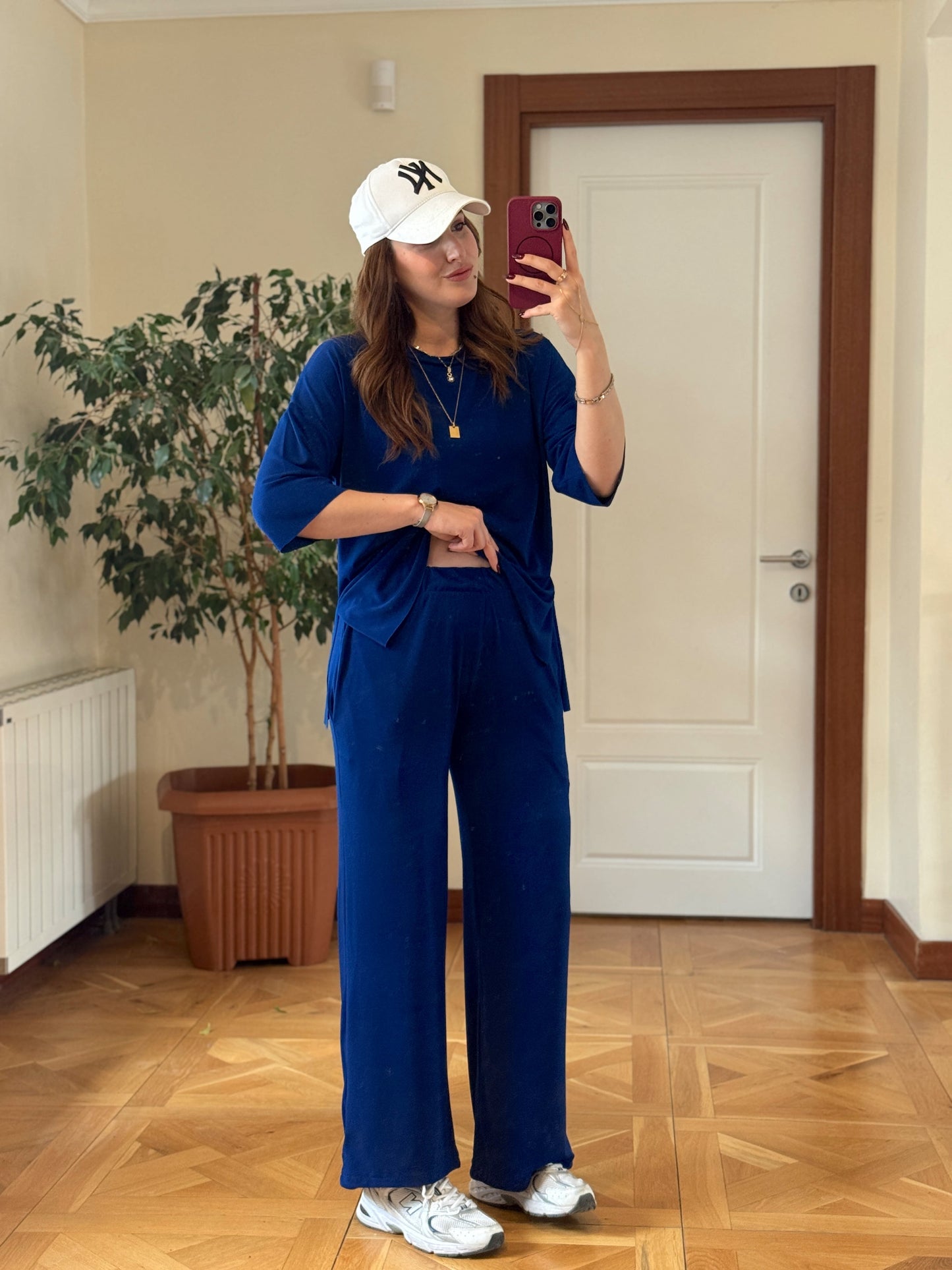 Lazer kesim oys takım SAKS MAVİ