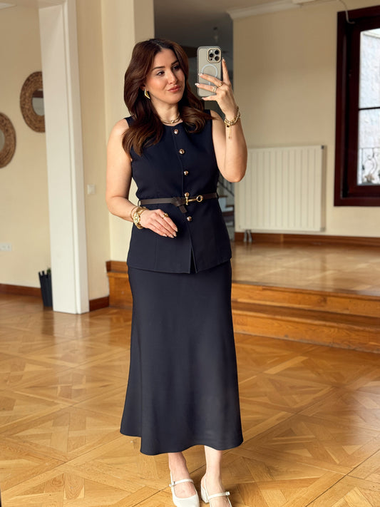 TORİNO Etek-LACİVERT